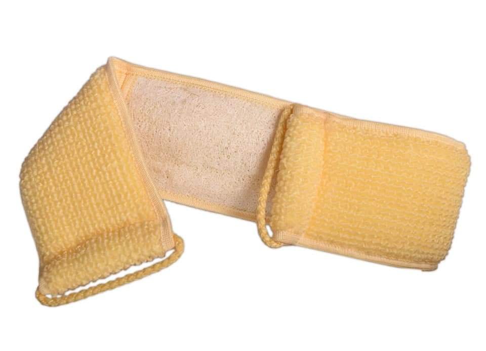 Natural Jumbo Loofah for Long and Rough Back Massage with Hand Rope